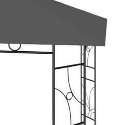 Berkfield Home Gazebo 4x3x2.7 m Anthracite 160 g/m ² in Black - thumbnail 4