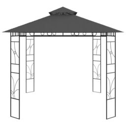 Berkfield Home Gazebo 4x3x2.7 m Anthracite 160 g/m ² in Black - thumbnail 3
