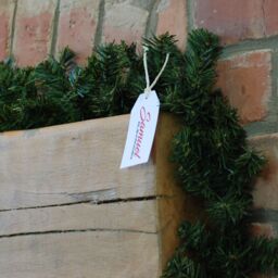 Samuel Alexander 2.7m (9ft) x 20cm Pine Christmas Garland Plain Green - Size: 2.7m (9ft) x 20 cm - thumbnail 3