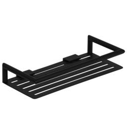 Showerdrape Verso Stainless Steel Black Rectangular Shower Basket - thumbnail 4