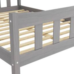 Lemon Pavilion Furniture Havana King Size Bed Frame (Pack of 2) - Pine/Metal in Grey - thumbnail 4