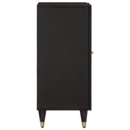 Berkfield Home Side Cabinet 40x33x75 cm Solid Wood Mango in Black - Size: 40 x 33 x 75 cm - thumbnail 4