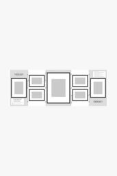 nielsen 7 Piece Aluminium Picture Frames Gallery Set - Gold - thumbnail 3