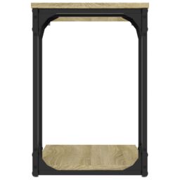 Berkfield Home Side Table Sonoma Oak 50x35x52 cm Engineered Wood in Brown - Size: 50 x 35 x 52 cm - thumbnail 6