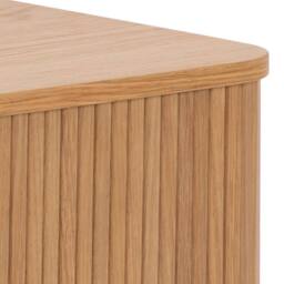 Wyld Haus Copenhagen Natural Oak TV Unit with 2 Tambour Doors L140 x D40 x H45cm - thumbnail 7