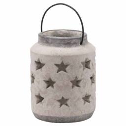 Lemon Pavilion Furniture and Decor Bloomville Large Star Lantern - Ceramic - L18 x W18 x H23 cm - Stone