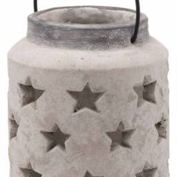 Lemon Pavilion Furniture and Decor Bloomville Large Star Lantern - Ceramic - L18 x W18 x H23 cm - Stone - thumbnail 2
