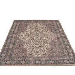 Kukoon Beige Medallion Washable & Non Slip Distressed Living Room Area Rug - Size: 120 cm x 170 cm - thumbnail 4