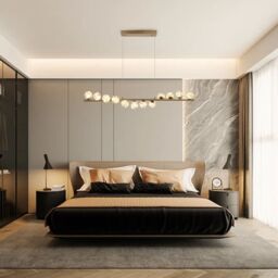 Garwarm 12 - Light LED Dimmable Linear Kitchen Island Pendant Gold - thumbnail 4