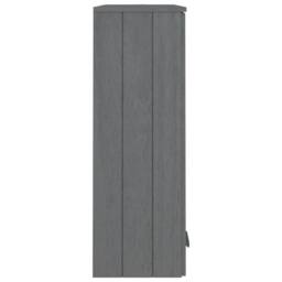 Berkfield Home Top for Highboard HAMAR Dark Grey 85x35x100cm Solid Wood Pine - Size: 85 x 35 x 100 cm - thumbnail 5
