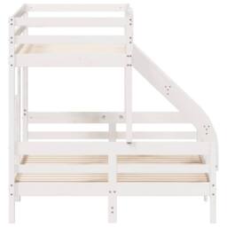 Berkfield Home Beautiful Bunk Bed without Mattress 80x200/140x200 cm White Solid Wood - thumbnail 5