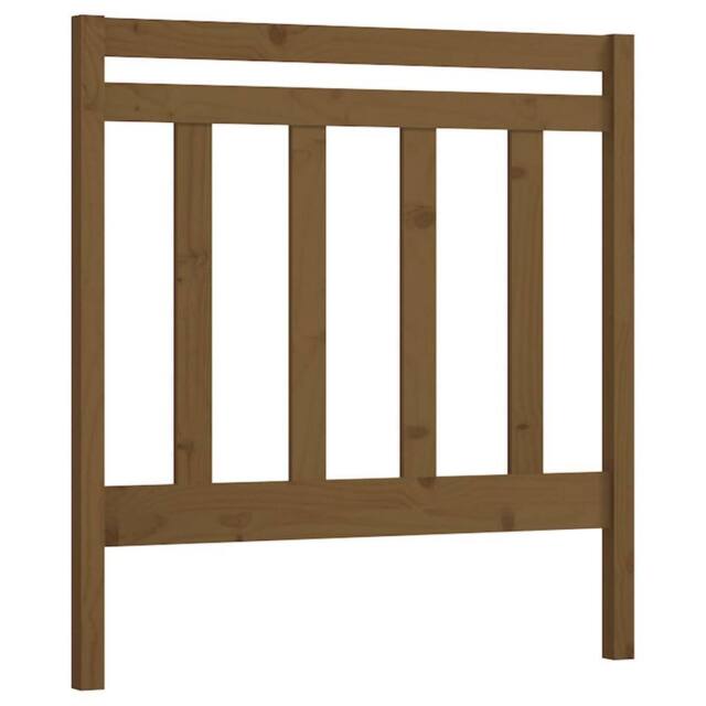 Berkfield Home Bed Headboard Honey Brown 95x4x100 cm Solid Wood Pine - Size: 95 x 4 x 100 cm - image 1