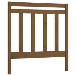 Berkfield Home Bed Headboard Honey Brown 95x4x100 cm Solid Wood Pine - Size: 95 x 4 x 100 cm - thumbnail 1