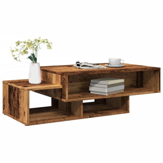 Berkfield Home Coffee Table Old Wood 105x55x32 cm Engineered Wood in Brown - Size: 105 x 55 x 32 cm - image 1