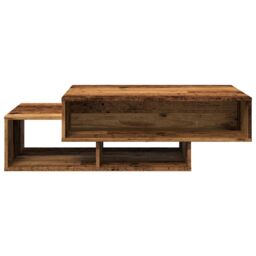 Berkfield Home Coffee Table Old Wood 105x55x32 cm Engineered Wood in Brown - Size: 105 x 55 x 32 cm - thumbnail 4