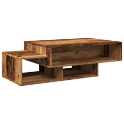 Berkfield Home Coffee Table Old Wood 105x55x32 cm Engineered Wood in Brown - Size: 105 x 55 x 32 cm - thumbnail 2
