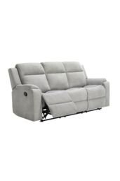 More4Homes Orka 1+2+3 Seater Fabric Manual Recliner Sofa Set in Grey - thumbnail 4