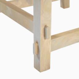 FurnitureboxUK Rockies Square White Oak Wood Side Table in Light Brown - thumbnail 6