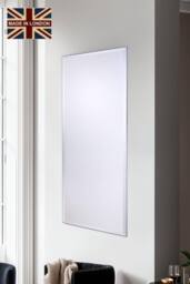 Yearn Mirrors Yearn Minimal Full length Bevelled Mirror 152x61cm in Metallic Silver - Size: 152x61 cm - thumbnail 1