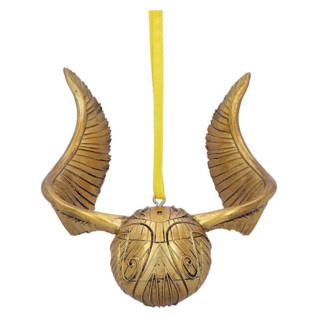 Harry Potter Golden Snitch Hanging Ornament in Gold - image 1