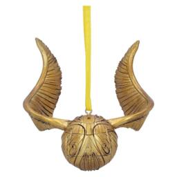 Harry Potter Golden Snitch Hanging Ornament in Gold - thumbnail 1