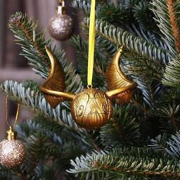 Harry Potter Golden Snitch Hanging Ornament in Gold - thumbnail 2