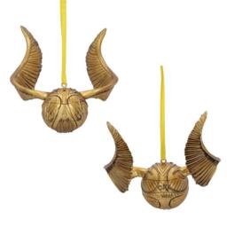 Harry Potter Golden Snitch Hanging Ornament in Gold - thumbnail 3
