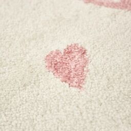 Bravich LTD Pink Elephant & Hearts Kids Rug Soft Pile Nursery Playroom Bedroom Rug - Size: 120 cm x 170 cm - thumbnail 4