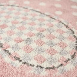 Bravich LTD Pink Elephant & Hearts Kids Rug Soft Pile Nursery Playroom Bedroom Rug - Size: 120 cm x 170 cm - thumbnail 6