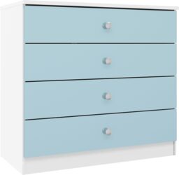 Seconique Denver 4 Drawer Chest in Blue - thumbnail 2