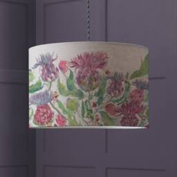 Voyage Maison Fairytale Bristle Eva Lampshade in Green - Size: 40 cm diameter x 25 cm high - thumbnail 2