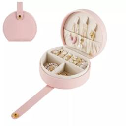 Kelvenix Pink Portable Jewelry Box Organizer Travel Storage Case - thumbnail 4