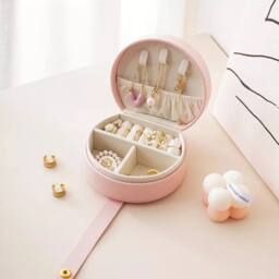 Kelvenix Pink Portable Jewelry Box Organizer Travel Storage Case