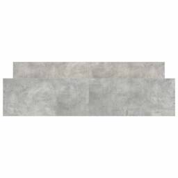 Berkfield Home Durable Bed Frame with Headboard with Footboard Concrete Grey 180 - Size: Super King - thumbnail 5