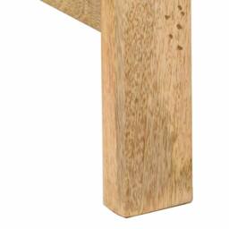 Berkfield Home Desk 165x110x75 cm Solid Wood Mango in Brown - Size: 165 x 110 x 75 cm - thumbnail 7