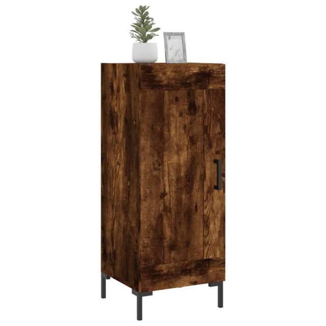 Berkfield Home Sideboard Smoked Oak 34.5x34x90 cm Engineered Wood in Brown - image 1