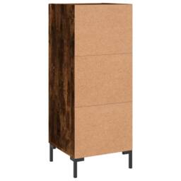 Berkfield Home Sideboard Smoked Oak 34.5x34x90 cm Engineered Wood in Brown - thumbnail 8