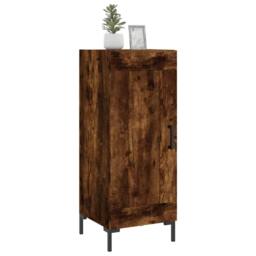 Berkfield Home Sideboard Smoked Oak 34.5x34x90 cm Engineered Wood in Brown - thumbnail 1