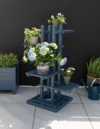 Norfolk Leisure Lifestyle Verdi Plant Stand in Dark Blue