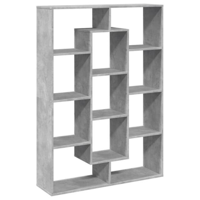 Berkfield Home Book Cabinet Concrete Grey 102x29x143 cm Engineered Wood - Size: 102 x 29 x 143 cm - image 1