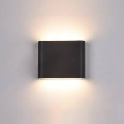 Netlighting Modern LED Outdoor Wall Lamp Black Warm White 3000K 360lm IP44 - thumbnail 1