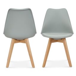 Bravich LTD Rocco Tulip Dining Chair in Silver - Size: 1 Pack - thumbnail 6