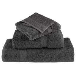 Berkfield Home Soft 6 Piece Premium Towel Set SOLUND Anthracite 600 gsm in Charcoal - thumbnail 4