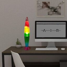 Almineez Magic 16 Inch Lamp Aluminium Soothing Colour Motion Wax & Liquid Novelty Retro Fun Toy Gadget Gift - Size: 16 inches - thumbnail 2