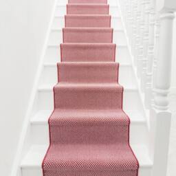 runrug Stair Runner Carpet for Staircases - Soft & Comfy, 9mm - 'Hazy' in Red - Size: 60 cm x 660 cm - thumbnail 3