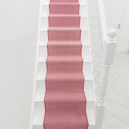 runrug Stair Runner Carpet for Staircases - Soft & Comfy, 9mm - 'Hazy' in Red - Size: 60 cm x 660 cm - thumbnail 4