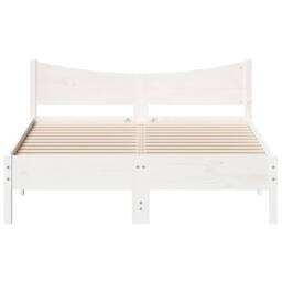 Berkfield Home Beautiful Bed Frame without Mattress White 140x200 cm Solid Wood Pine - thumbnail 4