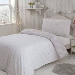 Smart Living Printed Polar Bear Penguins Duvet Cover With Pillowcases in Grey - Size: King - thumbnail 2