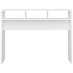 Berkfield Home Decorative Console Table White 105x30x80 cm Engineered Wood - Size: 105 x 30 x 80 cm - thumbnail 5