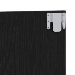 Berkfield Home Bed Headboard Black Oak 120x1, 5x80 cm Engineered Wood - thumbnail 7